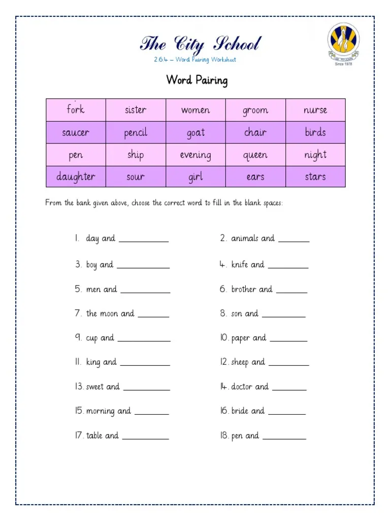 Pairing Up Words Language Arts Worksheet for Fifth Grade Lesson 6 Fifth grade students practice combining words to form contractions and hyphenated compounds on this grammar worksheet