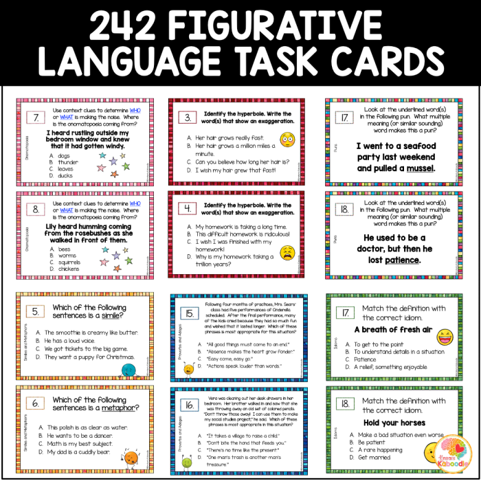 Making Sense of Figurative Language 2 Simile Practice Worksheet 13 Third grade worksheet featuring nine sentences for students to practice identifying and interpreting similes