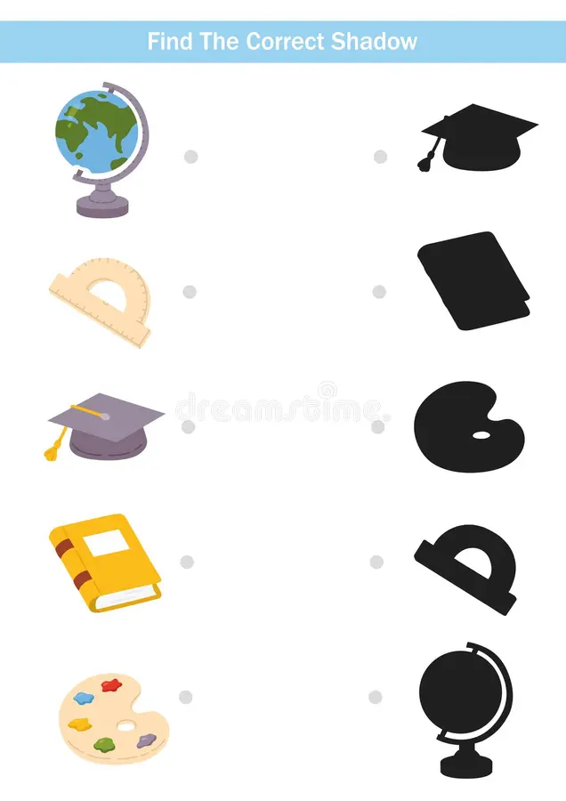 Find and circle the school objects worksheet for pre-k students featuring a classroom scene image 17