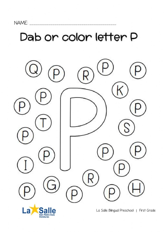Alligator helping children locate lowercase a's on a worksheet