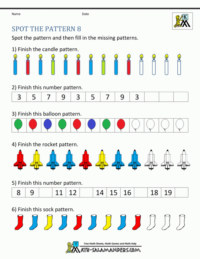 Multiplication worksheet for third graders featuring a chart to help find patterns in numbers