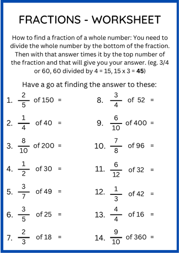 Worksheet for practicing fractions with groups of objects for second graders