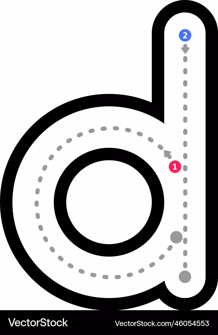 Interactive learning activity for Pre-K students focusing on the letter d Lowercase d recognition worksheet featuring a dog searching for d's