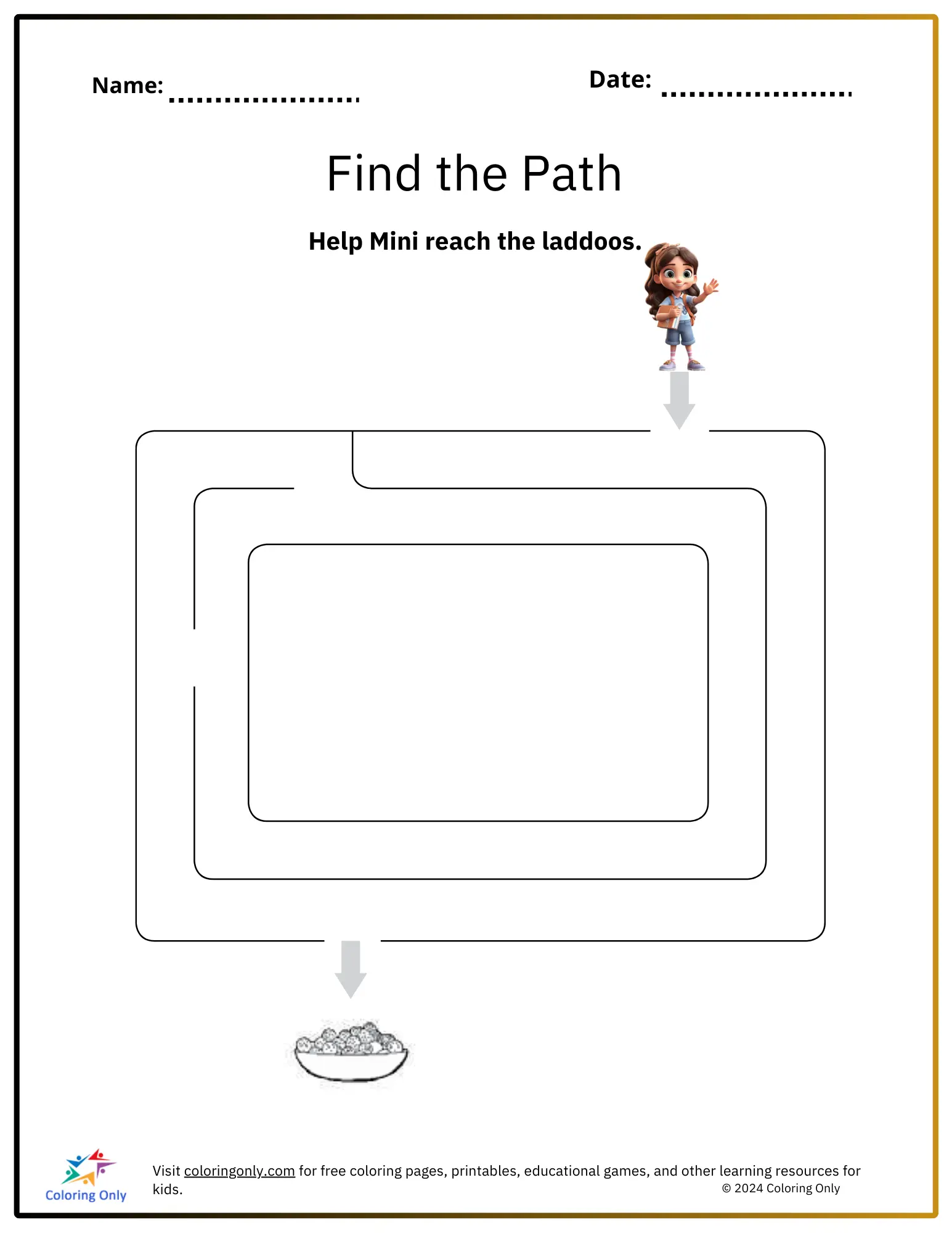 First grade student solving addition and subtraction problems on the Find the Math Path worksheet