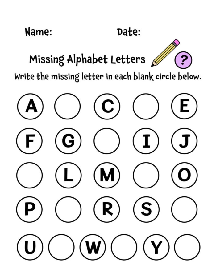 Find the Missing Letter worksheet for kindergarten students to enhance reading skills