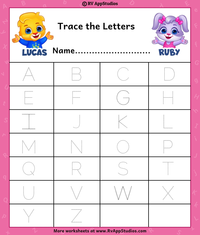 Worksheet for finding uppercase D's with a duck character in a colorful design