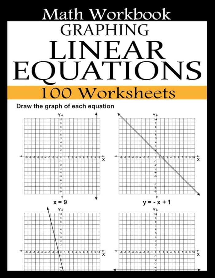 Graphing Systems of Linear Equations Practice Worksheet 11 Eighth grade math worksheet for graphing systems of linear equations to identify intersection points