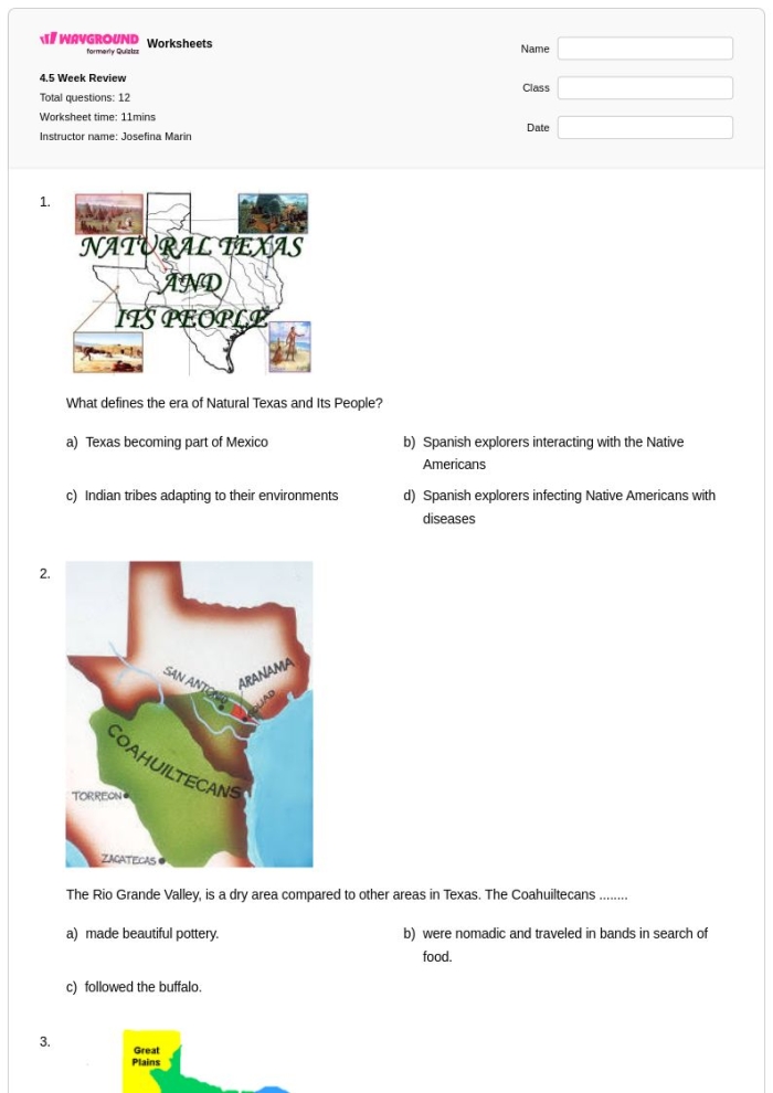 Worksheet for fourth graders focusing on the main idea about Madam C.J. Walker's achievements