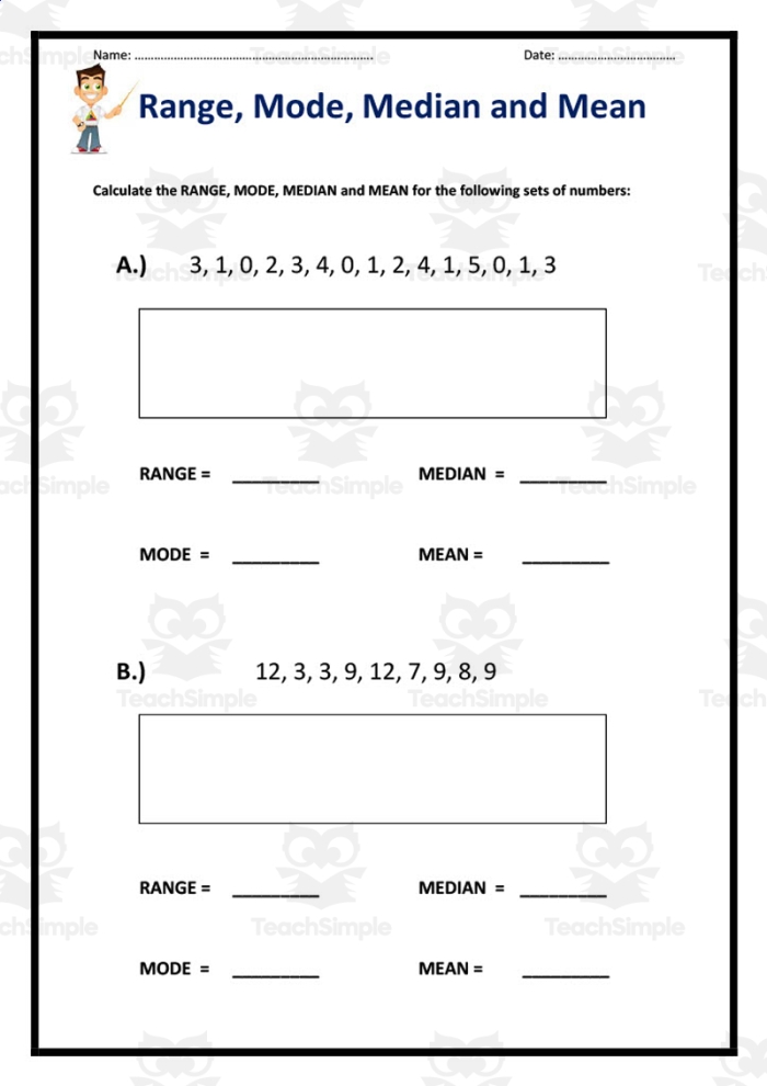 Finding the Range Worksheet 13 Sixth Grade Math Activity Sixth grade math worksheet featuring a practice exercise on finding the range of data sets