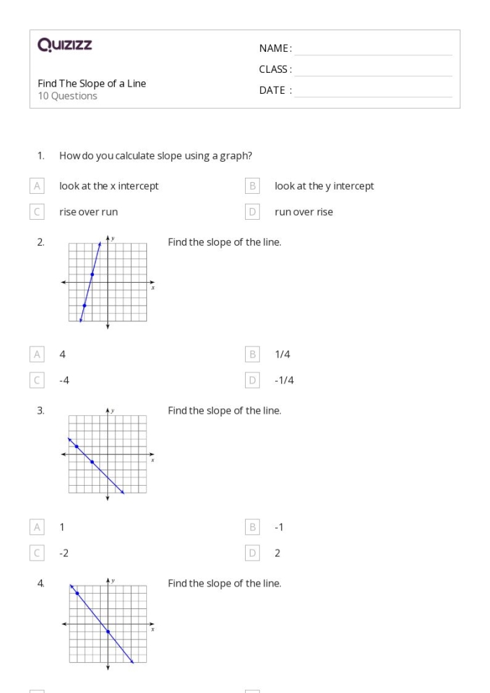 Hands-on card sort activity for eighth graders to determine slope from a graph