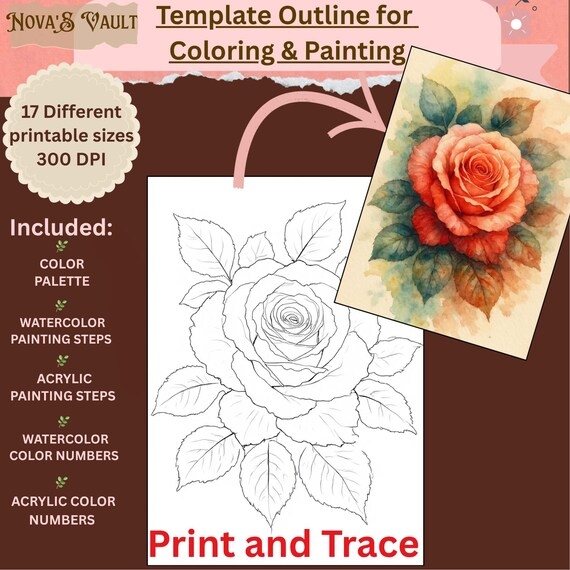 A preschooler coloring page featuring a bouquet of roses for a science activity