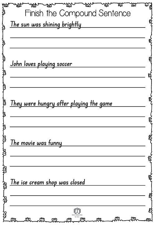Finish that Sentence worksheet for young readers learning to complete stories about a dog A kindergarten worksheet with incomplete sentences about a dog and space to write where the dog is going