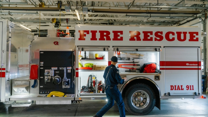 Fire Prevention Week word search worksheet for preschoolers focusing on fire safety education