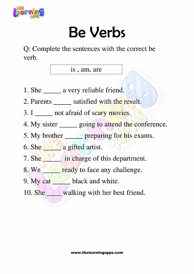 Identifying Verbs Worksheet for First Grade Action Word Practice First grade student identifying action verbs in a sentence on an educational worksheet
