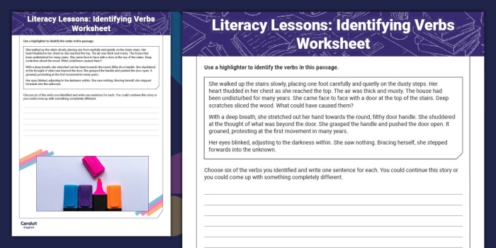 First grade worksheet featuring a variety of action words for students to identify and circle