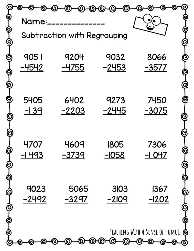 Practice adding and subtracting with this fun math activity sheet Double-digit addition and subtraction worksheet for first graders