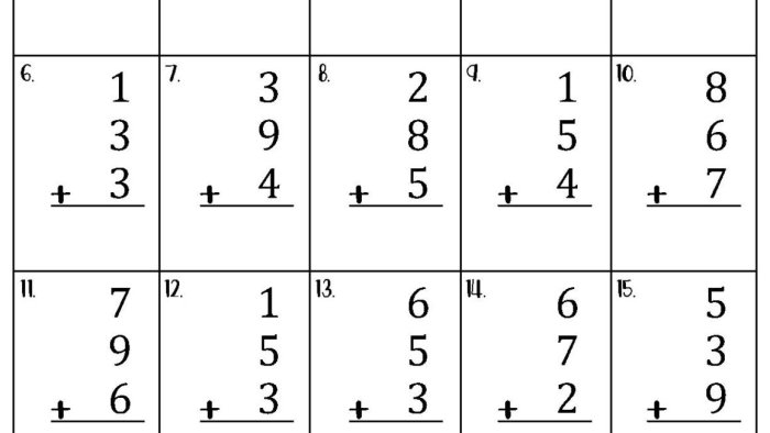 Worksheet image for practicing addition skills with the number 3 First-grade addition worksheet focusing on adding 3 to numbers up to 10