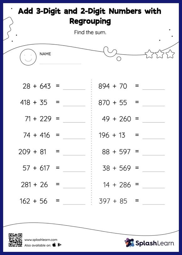 Engaging addition activity for young learners focused on adding three First-grade worksheet for practicing addition by adding 3 to numbers up to 10