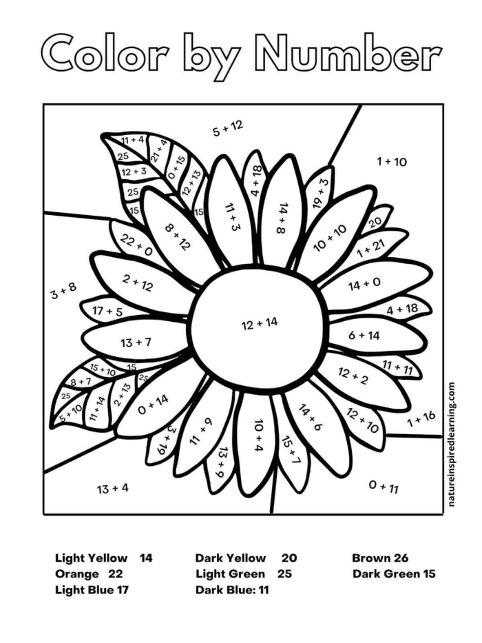 Colorful Underwater Addition Activity for Young Learners A first grade student coloring an underwater scene while solving addition problems on a worksheet