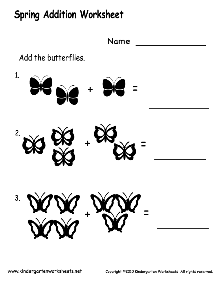 Springtime Addition Worksheet 24 First Grade Math Activity First grade student working on a Springtime Addition worksheet with flower and raindrop graphics