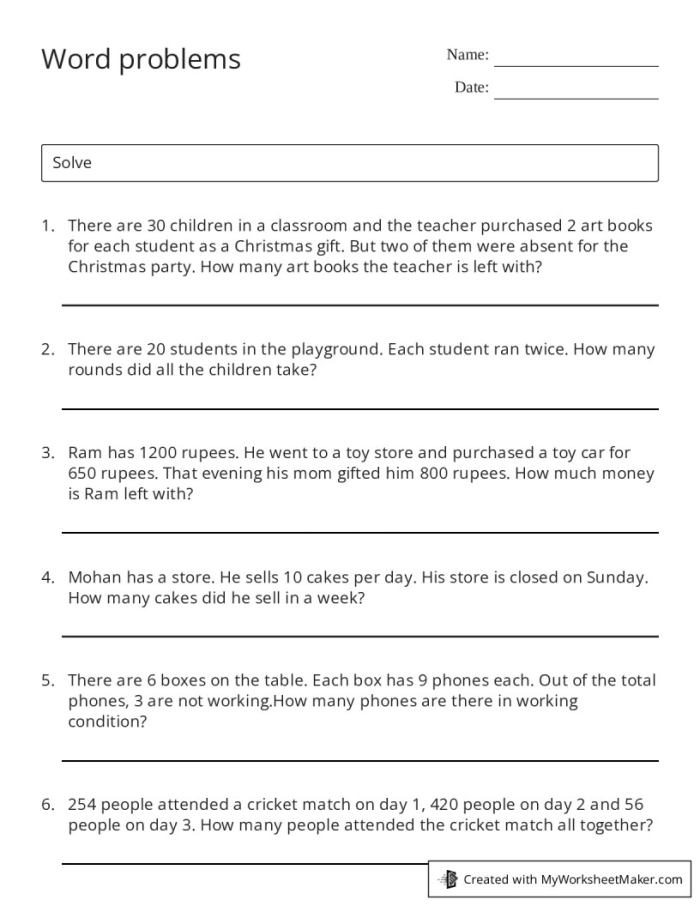 Easy Pizza Math Word Problems for Beginning Learners Image 2 First grade students solving pizza topping addition and subtraction word problems with visual examples