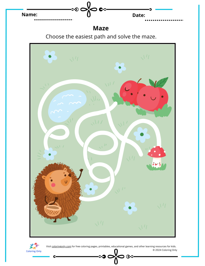 A first grade student solving addition and subtraction problems on the Find the Math Path worksheet