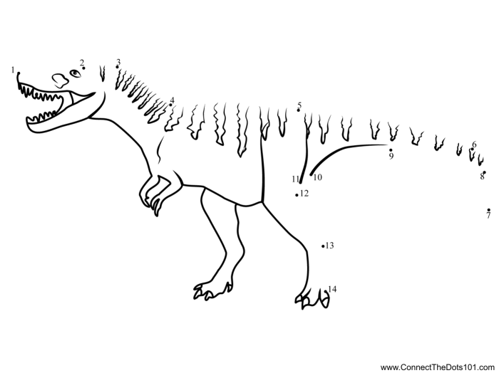 Colorful worksheet featuring an Albertosaurus for first graders to color and learn about its name. Educational activity sheet about the origins of the Albertosaurus for young learners.