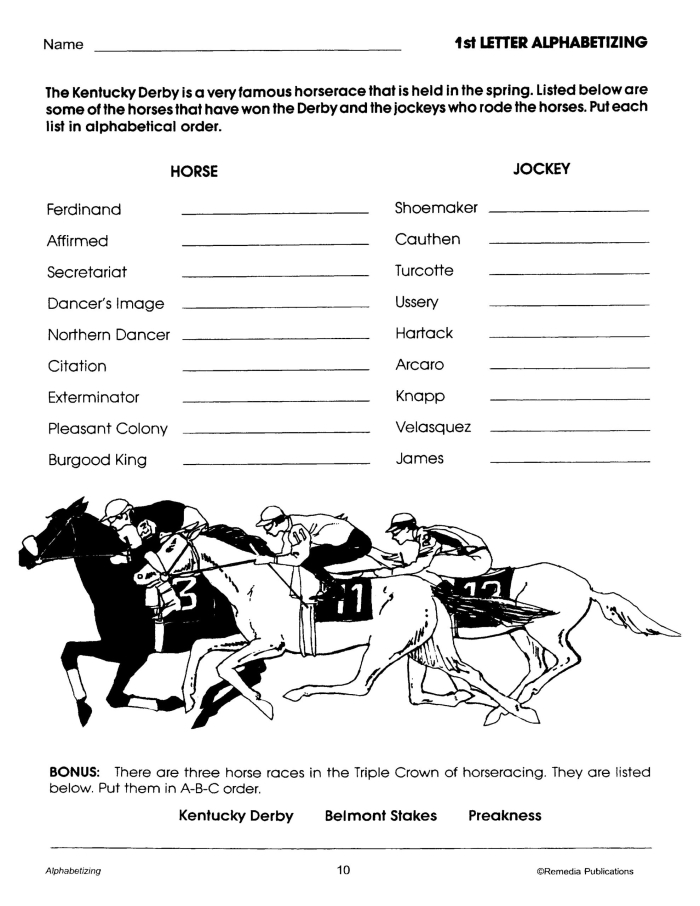 Alphabetizing Words 1 worksheet for young learners in physical science Worksheet for first graders to practice alphabetizing words