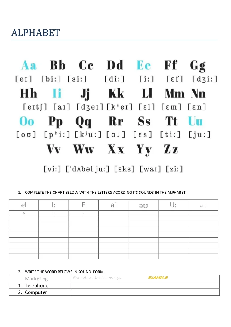 Alphabetizing Words 1 worksheet for physical science students in first grade Worksheet for first graders learning to alphabetize words using their knowledge of the ABCs