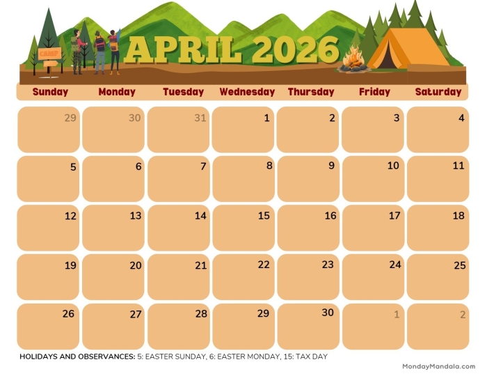 First grade students practicing reading and writing April 2026 calendar days and dates on a math worksheet