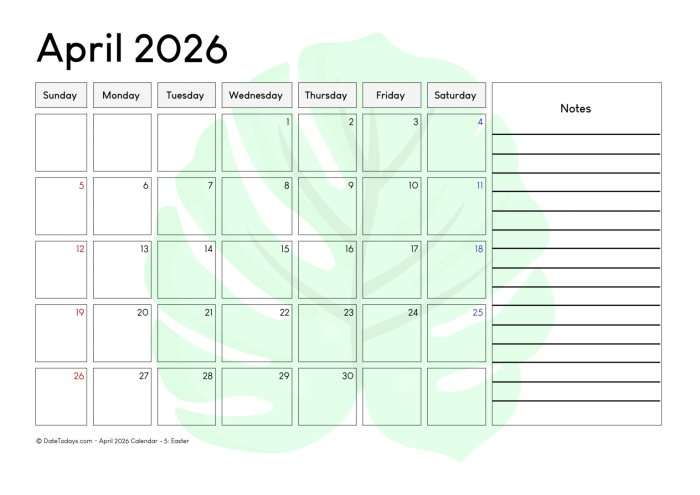 First grade student completing an April 2026 calendar worksheet to practice identifying and writing dates