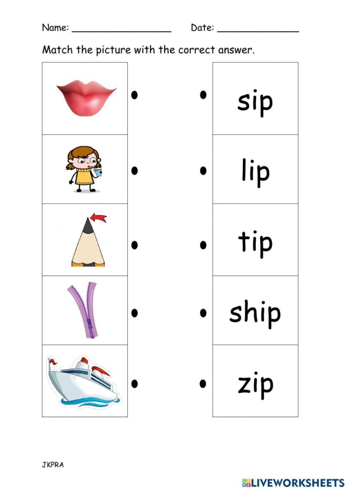 First grade worksheet featuring a fun short story to practice reading -at word family words