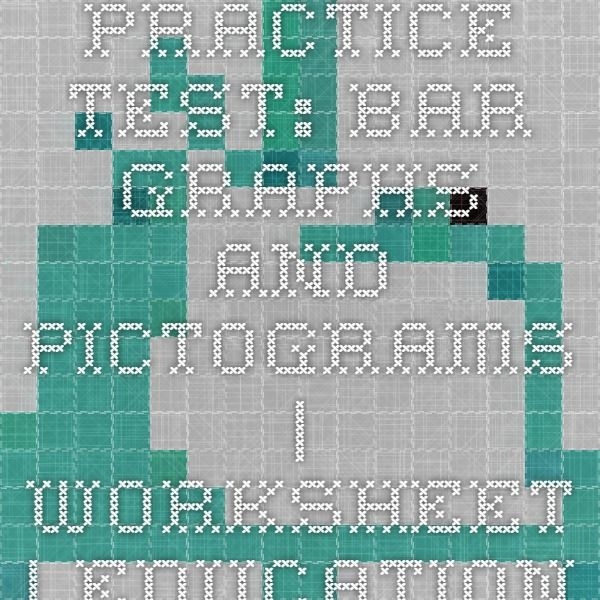 First grade student practicing bar graphs and pictograms on a printable worksheet