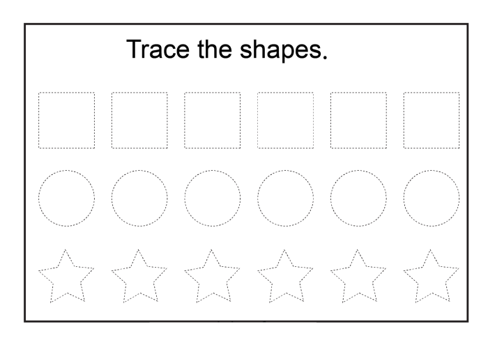 Colorful worksheet featuring basic shapes for first graders to sort