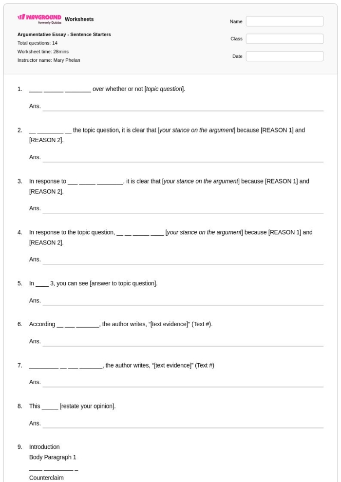 Sentence Starters Worksheet for Grade 1 Writing Practice 8 First grade writing worksheet with simple sentence starters for young students