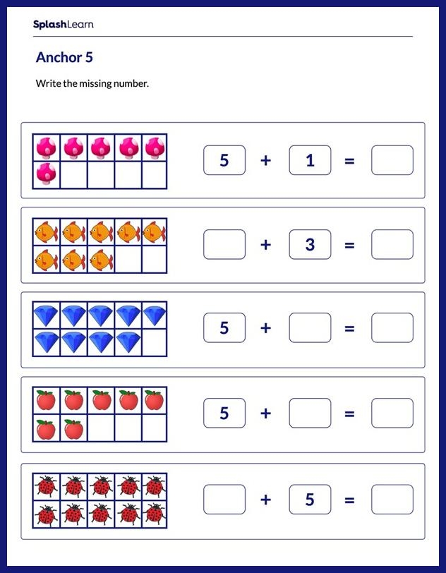 Visual representation of a worksheet designed for young mathematicians to enhance their number skills First grade worksheet featuring number bonds and number sentences for composing and decomposing within 20