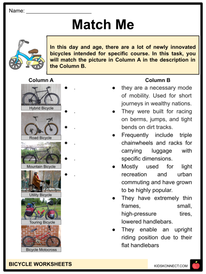 Reading worksheet for First Grade A first-grade worksheet titled "Fix the Sentences: Bicycle Ride" with sentences to correct. Educational activity for young learners to practice grammar and writing skills.