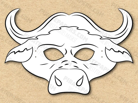 Colorful bird mask worksheet for kids to cut out and wear for New Year's Eve celebrations