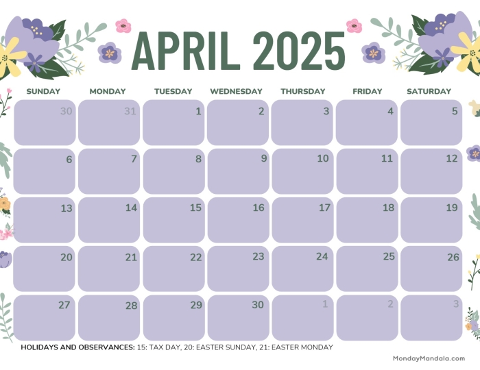 Engaging Calendar Challenge: April worksheet for young learners First grade worksheet for teaching calendar basics in April