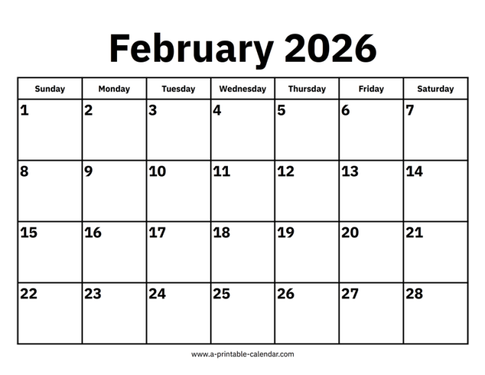 Engaging first-grade math activity focusing on February calendar skills Children's worksheet for learning calendar days and dates in February 2026
