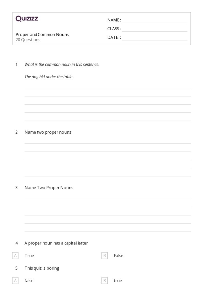 Worksheet for first graders focused on capitalizing proper nouns with five sentences to rewrite. Get into Grammar: Capitalizing Proper Nouns worksheet for handwriting practice.