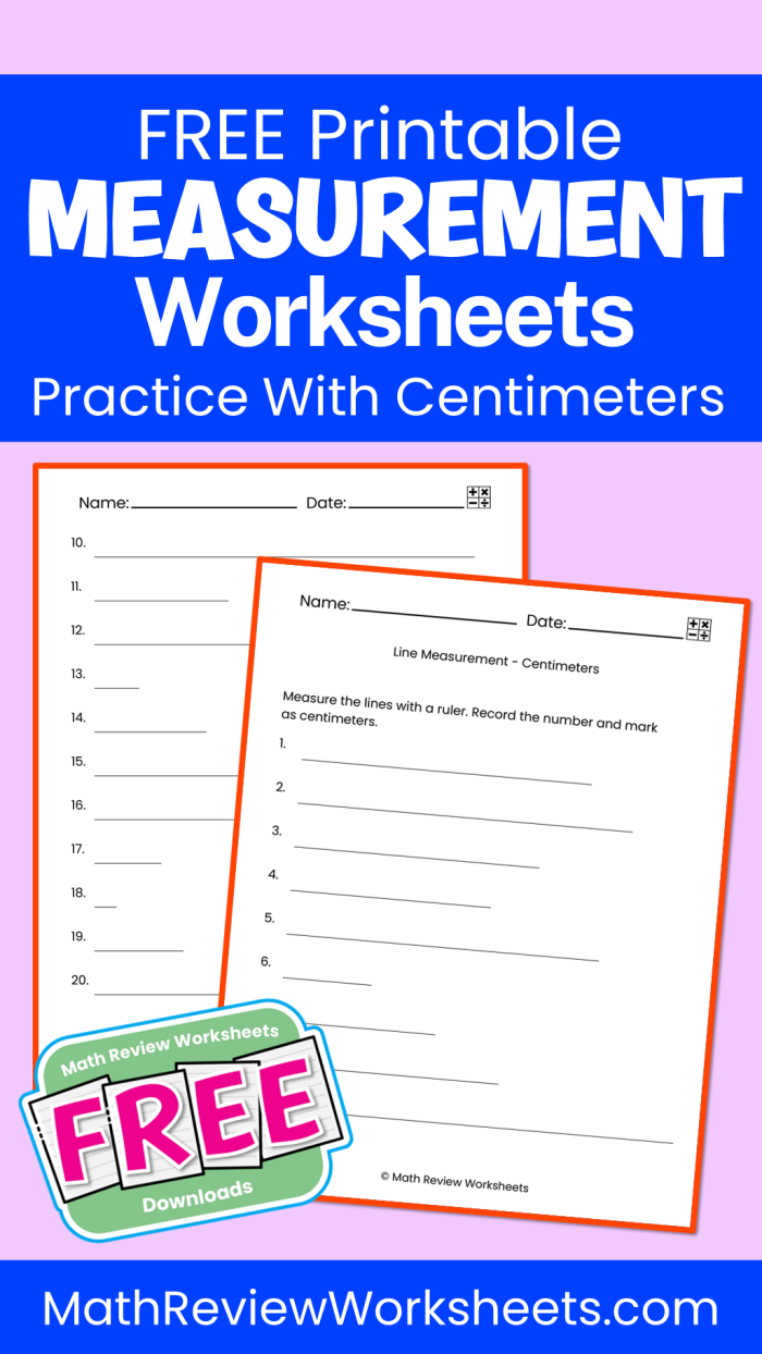 Measurement Practice Centimeters Worksheet 4 First grade student measuring objects in centimeters on a decimal math worksheet