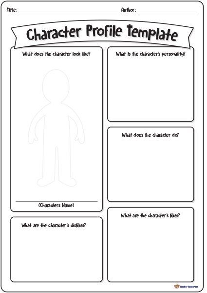 Engaging Describe a Character graphic organizer for young learners Colorful character analysis worksheet designed for first graders