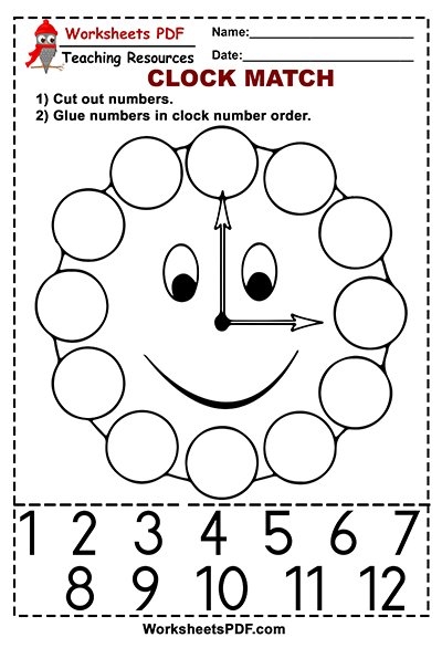 Life Science worksheet for First Grade First grade students engaging with the Clock Concentration Game worksheet, practicing time-telling skills. Fun and educational activity for matching analog and digital clock faces.