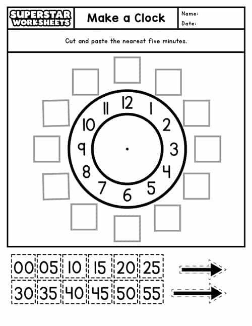 Engaging activity for matching analog and digital clocks in a fun way Colorful Clock Concentration Game worksheet for first graders to practice telling time