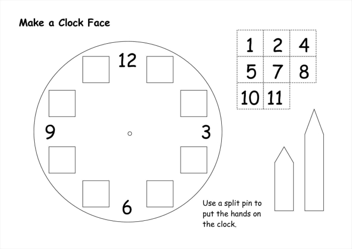 Engaging Make a Clock activity for young learners in first grade Colorful worksheet for first graders to design and learn about their own clock