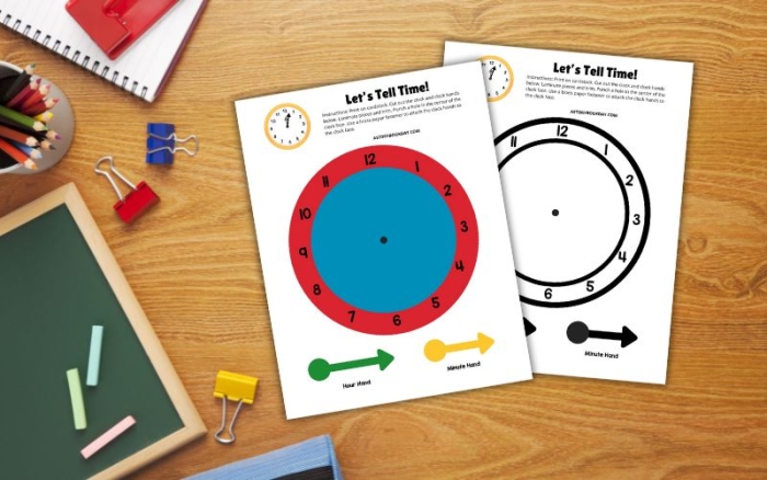 Engaging Make a Clock worksheet for young learners Colorful worksheet for first graders to design and learn about clocks