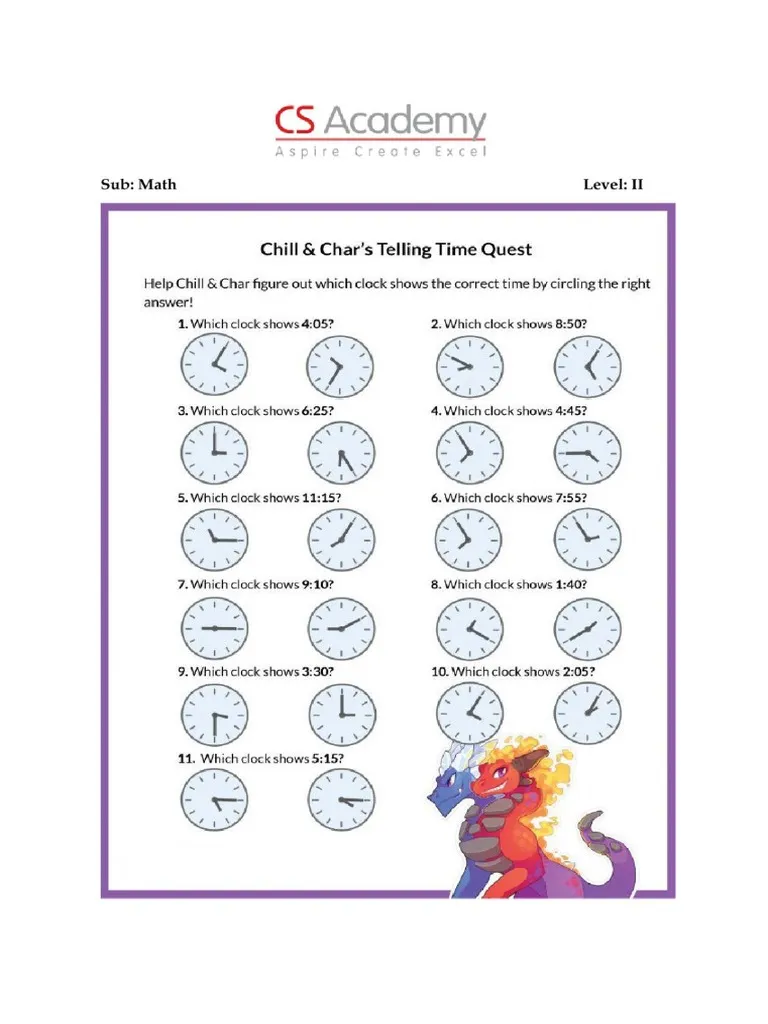 Engaging activity for learning to tell time to the hour and half hour Clock Concentration Game worksheet for first graders practicing time with analog and digital clocks