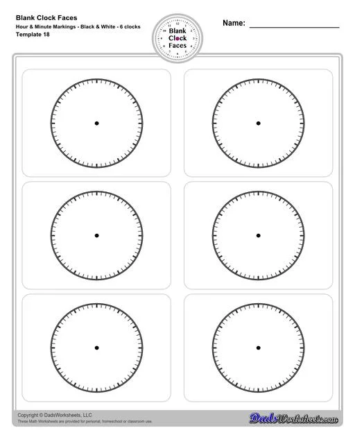 First grade geometry worksheet for matching clocks to the correct time on the hour
