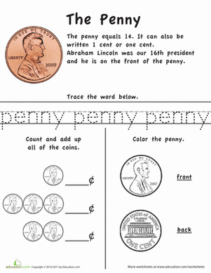 First grade money quiz worksheet with fill in the bubble coin counting problems